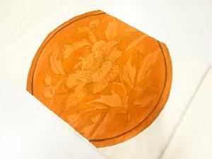 アンティーク　綴れ花模様織出し袋帯（材料）